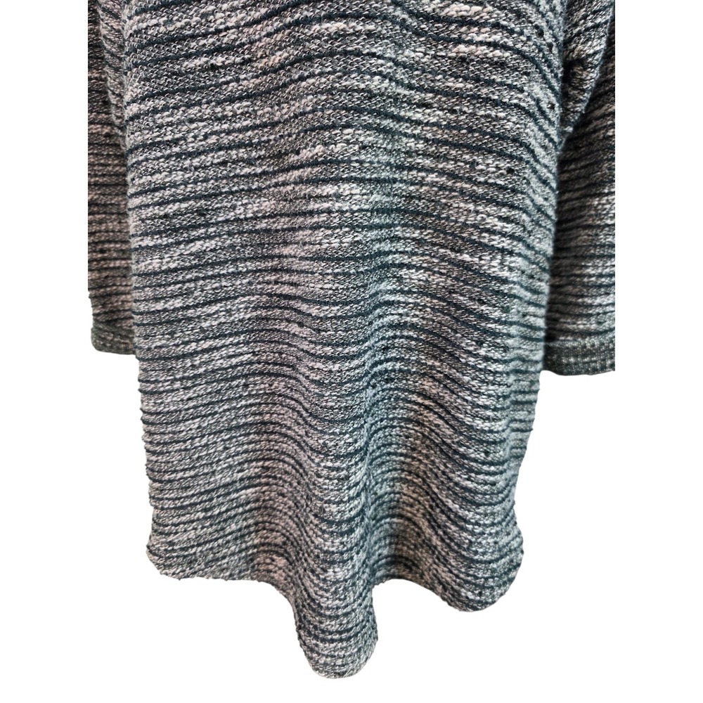 RO&DE Textured Marled Knit Tunic Top Size M Made in USA Green Henley Lagenlook - Picture 5 of 10
